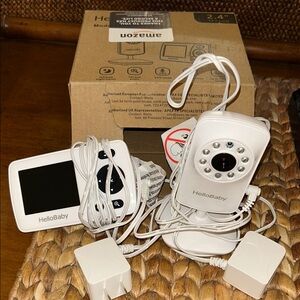 HelloBaby White Baby Monitor Set